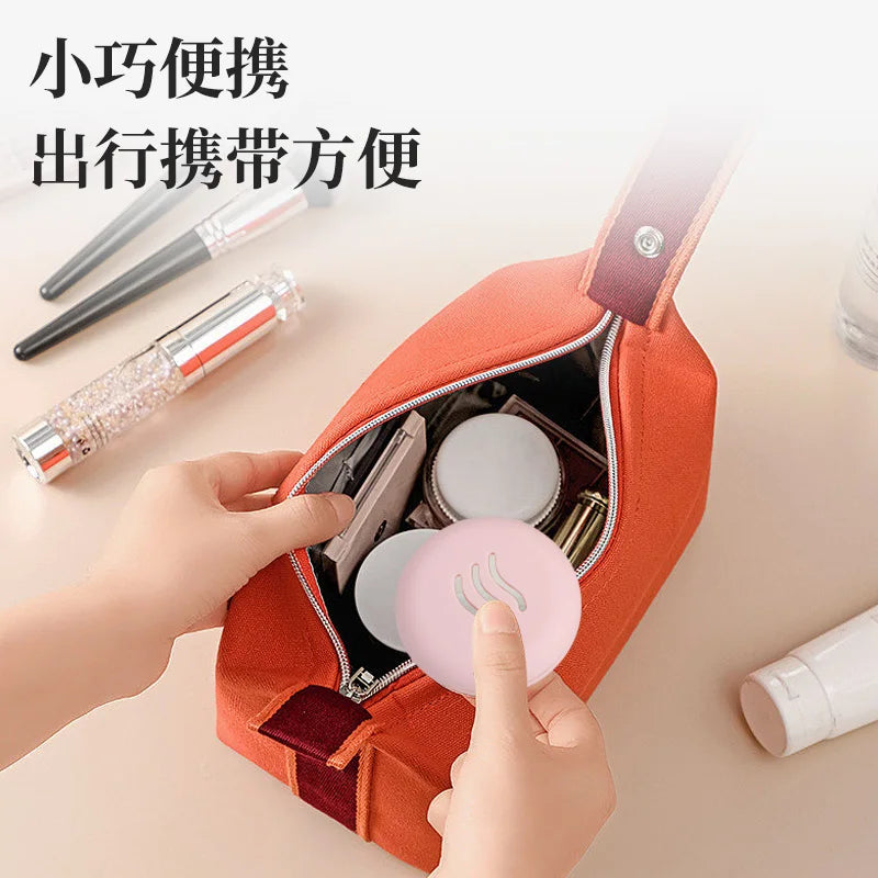 Makeup Sponge Holder Shatterproof Eco-Friendly Silicone Beauty Make Up Carrying Box Mini Round Cosmetic Puff Organizer Box