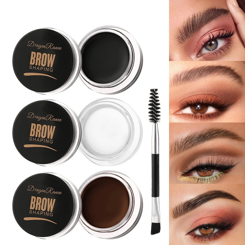 Multi-function Eyebrow Brush With Wild Eyebrows Cream Concealer Square Eye Brow Make Up Brushes For Women Eyebrow Gel