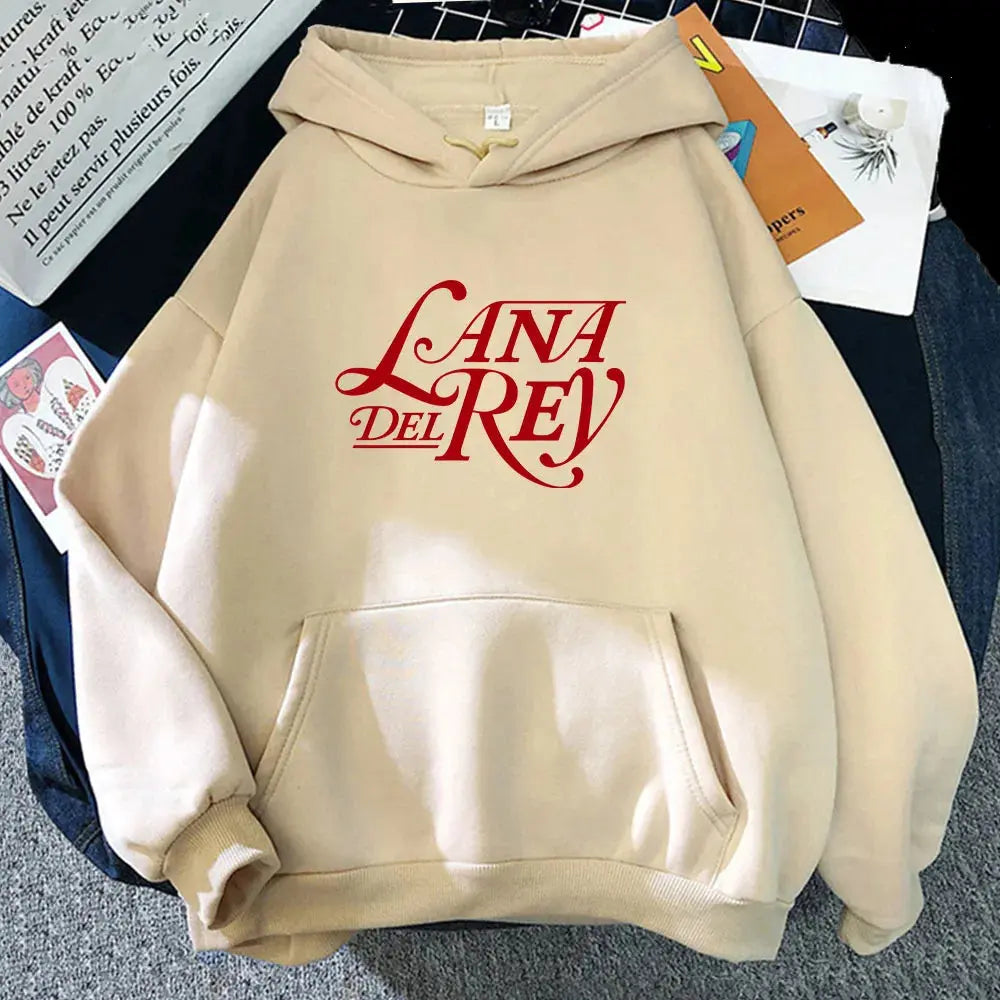 Singer Lana Del Rey Printing Hoodies Casual Men Winter Hooded Sweatshirts Sudaderas Long Sleeve Comfortable Male Pullovers Tops Couture Cozy