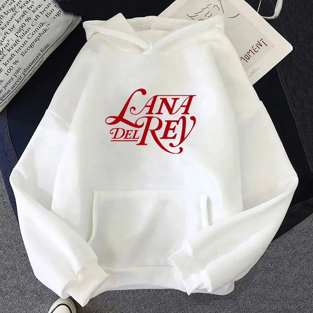 Singer Lana Del Rey Printing Hoodies Casual Men Winter Hooded Sweatshirts Sudaderas Long Sleeve Comfortable Male Pullovers Tops Couture Cozy