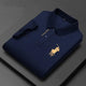 Summer new high-end pure cotton top polo shirt for young and middle-aged business casual men's short sleeved PoloT shirt M-4XL