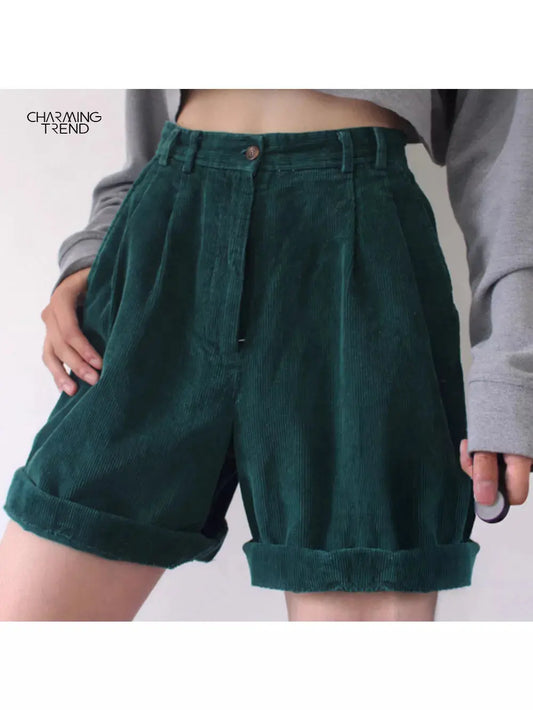 Vintage Shorts Boyfriend Style Women Shorts 2022 Summer Casual Solid Women Shorts Streetwear High Waist Female Ladies Shorts Couture Cozy