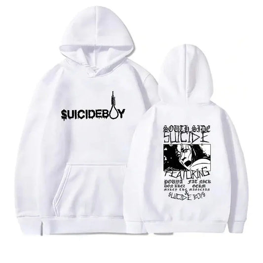 Vintage Suicideboy Hooded SweatShirt Men Women Harajuku Grey Day Rapper Hip Hop Streetwear Men's Hoodies Pullover Clothes Coat - Couture Cozy