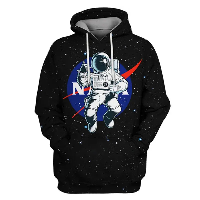 3D Print Armstrong Spacesuit Hoodies Men/Women Casual Astronaut Spacesuit Sweatshirts Streetwear Clothes Oversized Coats Couture Cozy